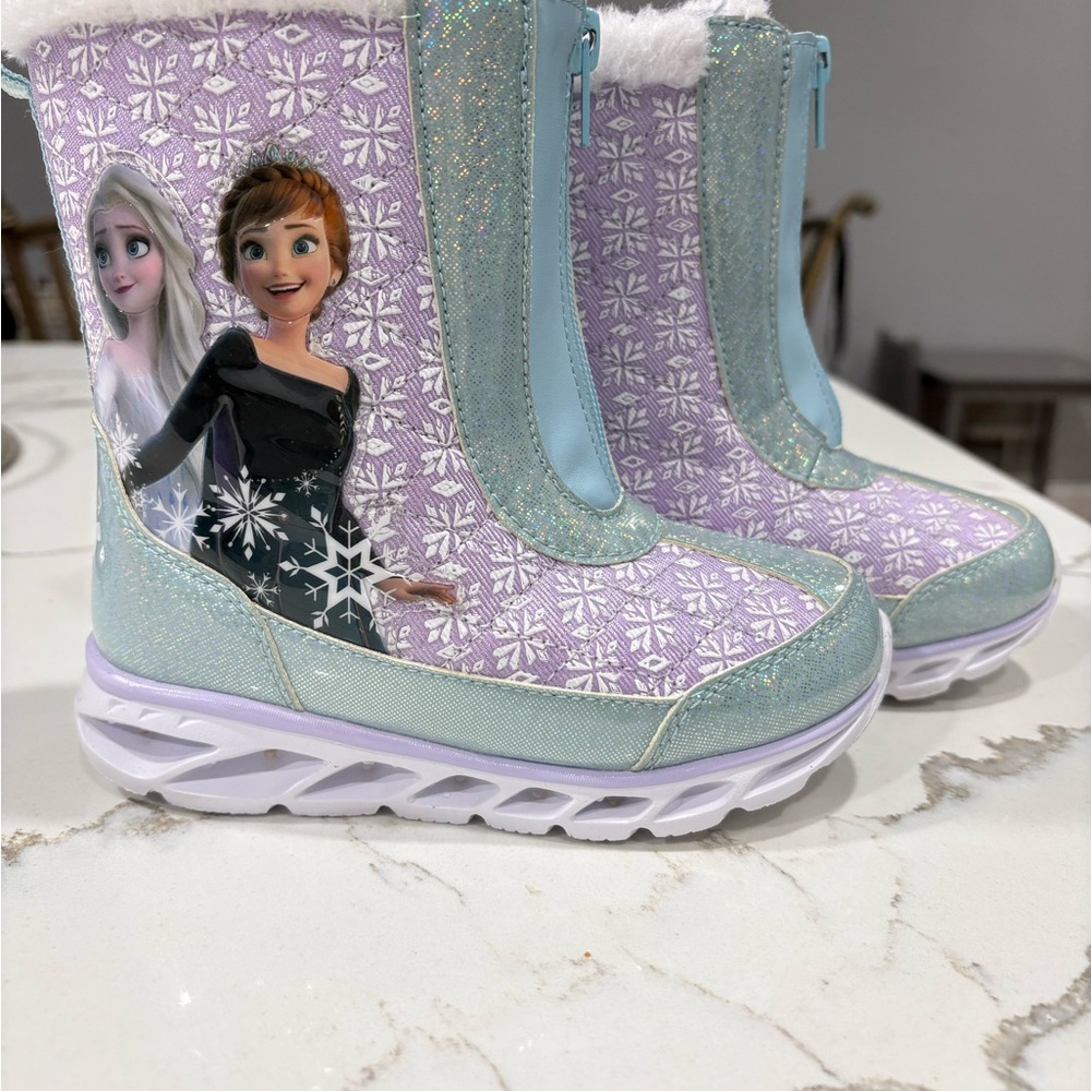Frozen Kids Snow Boots - Purple and Blue